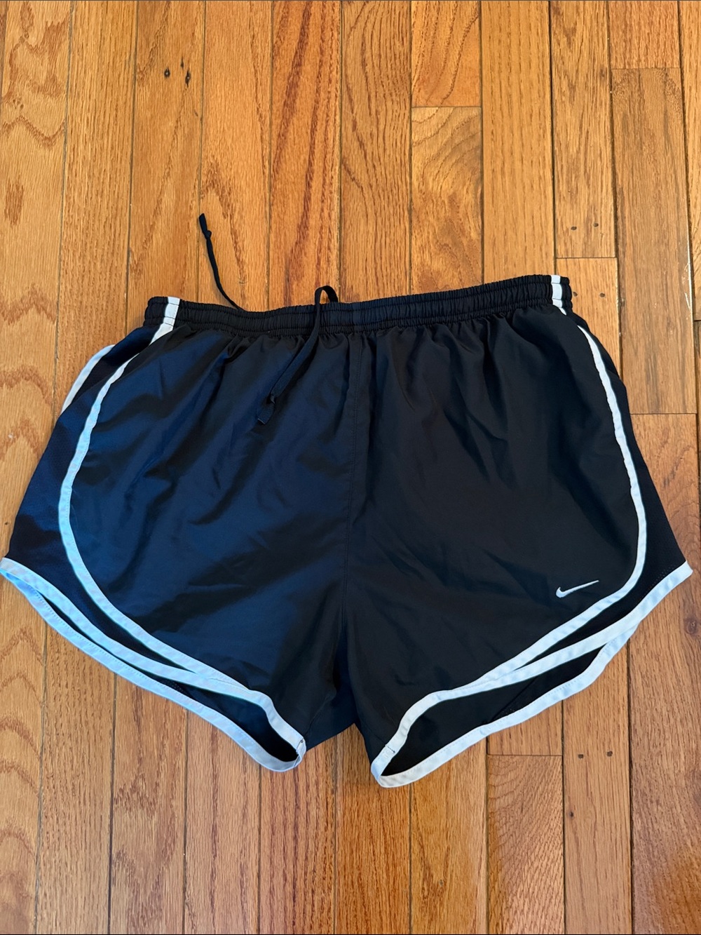 Nike Black Women's Athletic Shorts with White Trim